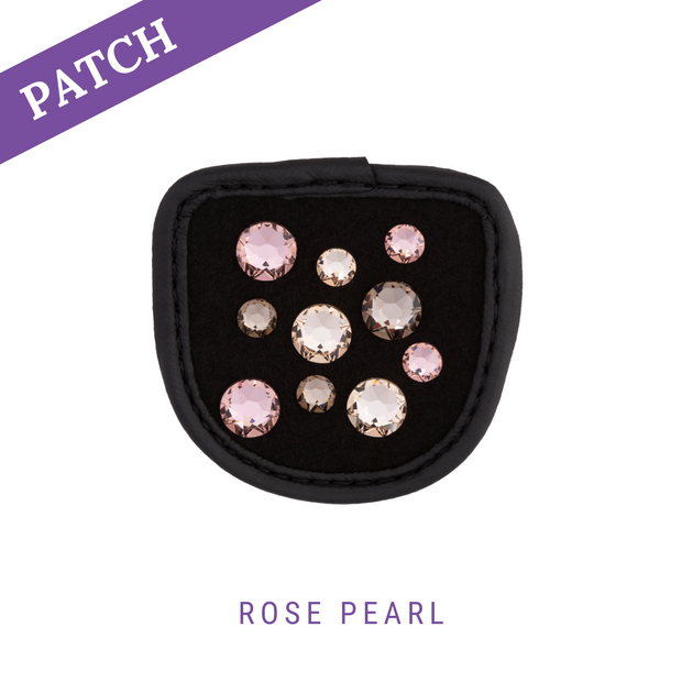Rose Pearl Reithandschuh Patches