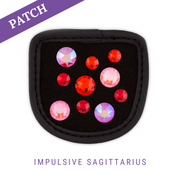 Impulsive Sagittarius Reithandschuh Patch schwarz