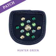 Hunter Green Reithandschuh Patches