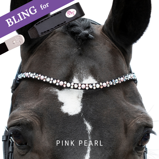 Pink Pearl Stirnband Bling Swing