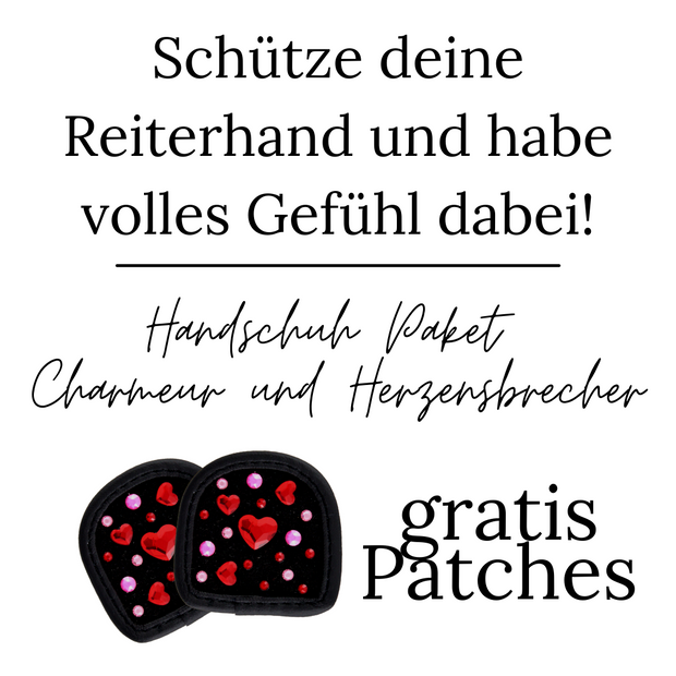 Handschuh Paket grau - Herzensbrecher