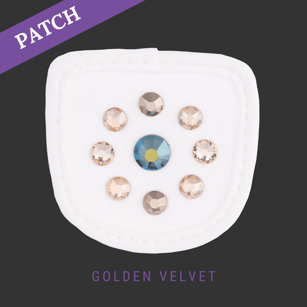 Golden Velvet by Luisa Zuckerwatte Reithandschuh Patch weiß