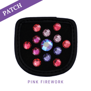 Pink Firework Reithandschuh Patches